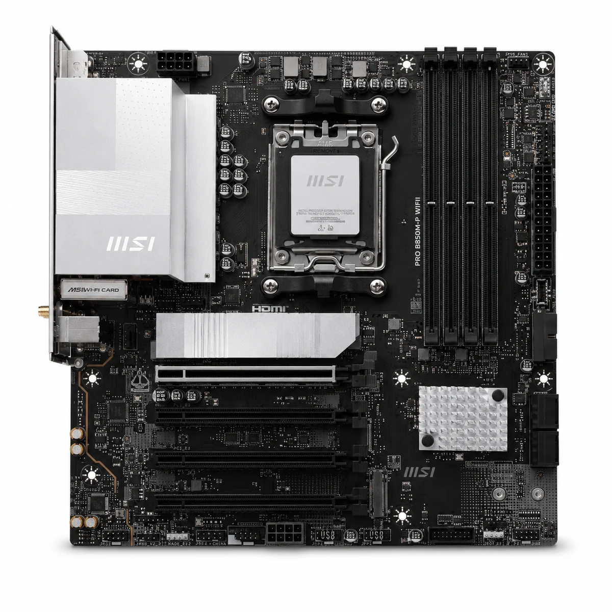 Motherboard MSI PRO B850M-P WIFI AMD AM5 DDR5 Wi-Fi 7